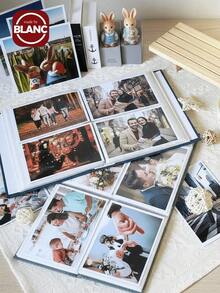 1 Linen Photo Album - Premium Display Window With Acid-Free Pages, Holds 26 Inner Pages 100 Photos 4x6/5x7/8*10 Photos - Perfect For Family Memories, Wedding Keepsakes, Anniversary Gifts - Scrapbook Albums - Memory Books - Photo Storage - Gift Albums - Home Decor Essentials - Multicolor - View 2