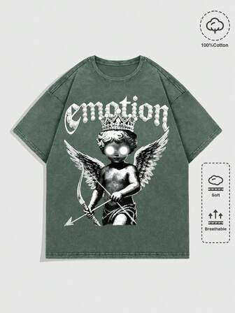 Street Life Maglietta a maniche corte da uomo con grafica vintage della Sposa Cadavere, lavata