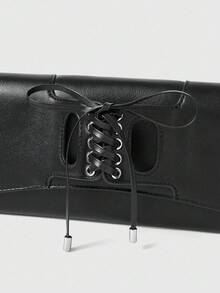 ROMWE Grunge Punk Women'sbag - Black - View 9