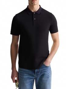 Calvin Klein Men's Polo Shirt Black - Black - View 1