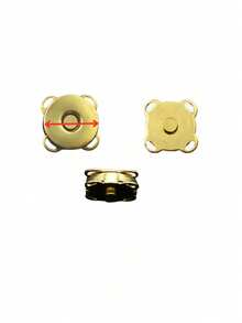 5/10/12/20 par magnetiska knappar för gör-det-själv, tecknade magnetiska osynliga tryckknappar för sömnad, magnetiska knappar med plommonblomma, syknappar, osynliga sydda metallknappar, plånboksspännen - Silver - Visa 24