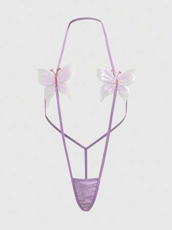 J-Fashion Y2K Sexy Butterfly Sequin Bodysuit For Women