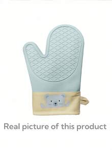 1pc Anti-Scald Microwave Oven Gloves, Heat Resistant Kitchen Baking Gloves,Resistant Silicone Oven Mitts - Home Kitchen, Non-Slip Kitchen Items, Festive Holiday Cooking Gifts Friendly For Home And Kitchen Organization