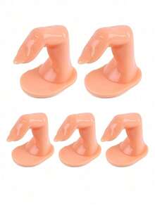 10个练习美甲手指，带假指甲，适用于亚克力凝胶美甲，可用于手部美甲训练、展示装饰，适合美甲初学者和沙龙美甲师，美甲用品，美甲工具，美甲艺术工具，返校季，美甲，按压式美甲工具 - 彩色 - 查看 12