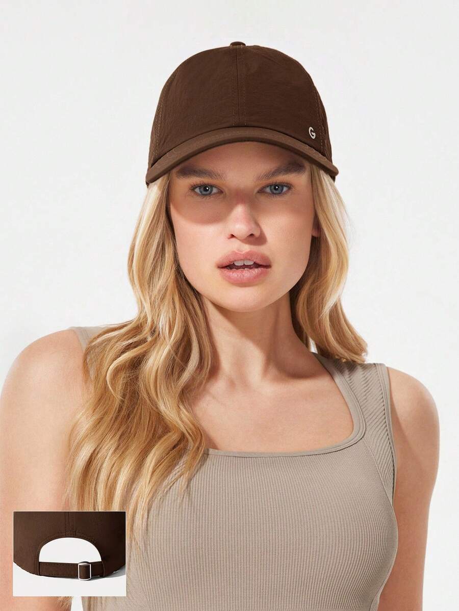 GLOWMODE Nylon Peak Performance Sweatband Cap With Reflective Handsewn Logo Daily Casual - Brown - View 1