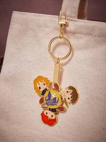 HARRY POTTER X SHEIN Rotatable Metal Keychain - Multicolor - View 4