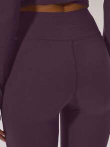 Musera Sport Sport Brushed Fitted Flared Yoga Pants Winter Active Sport Gym Workout Lounge - Purple - View 5