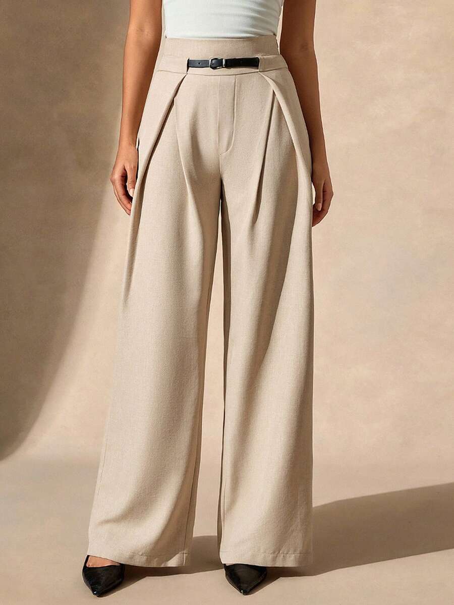 EURMUSE Women, Spring, Summer, Linen, Beige Casual,