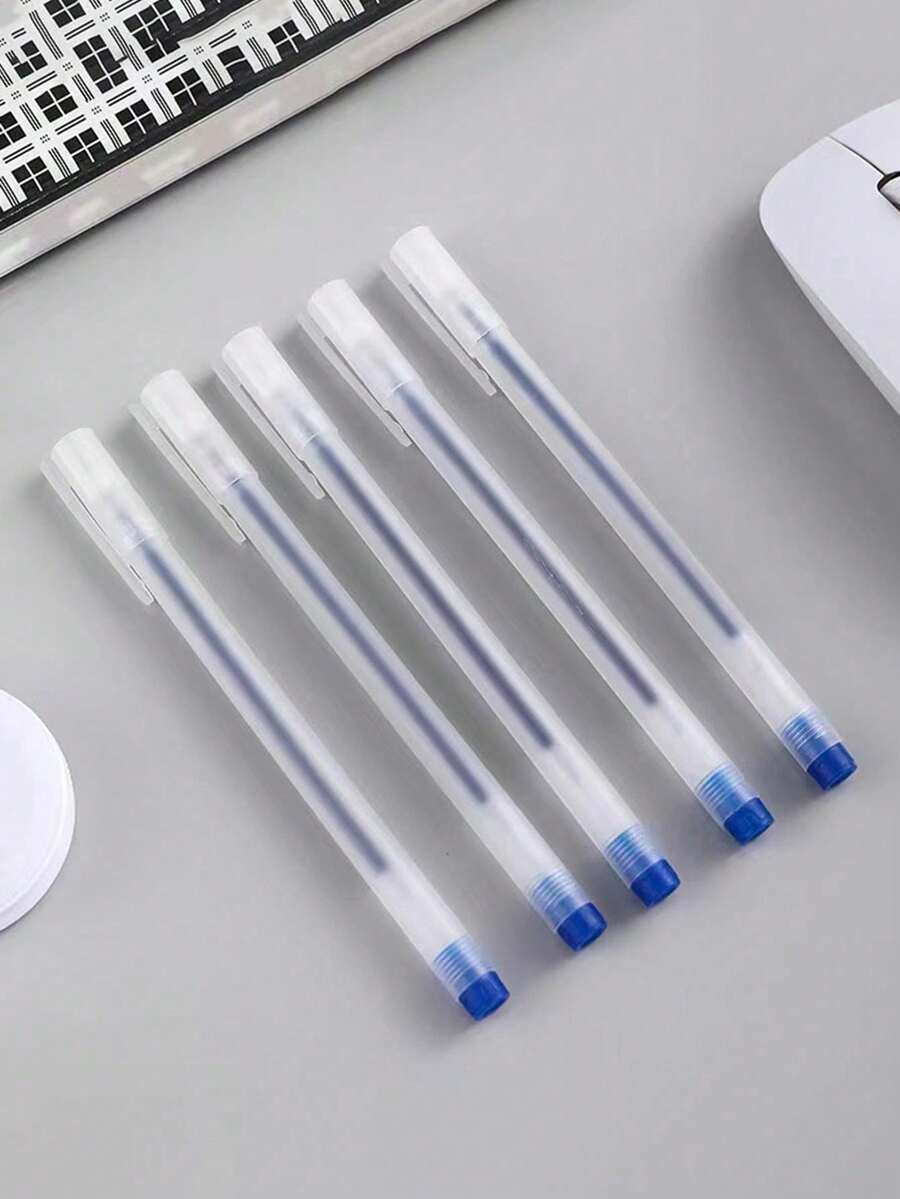 10/20/30/50pcs 0.5mm Rollerball Pen, Blue Carbon Copy Pen, Stationery Back To School