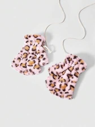 Goth 1 Coppia di Guanti senza dita neri in stile Y2K retrò con stampa zebrata e pelo, accessorio di moda minimalista adatto per uso quotidiano, feste, raduni, autunno/inverno, unisex