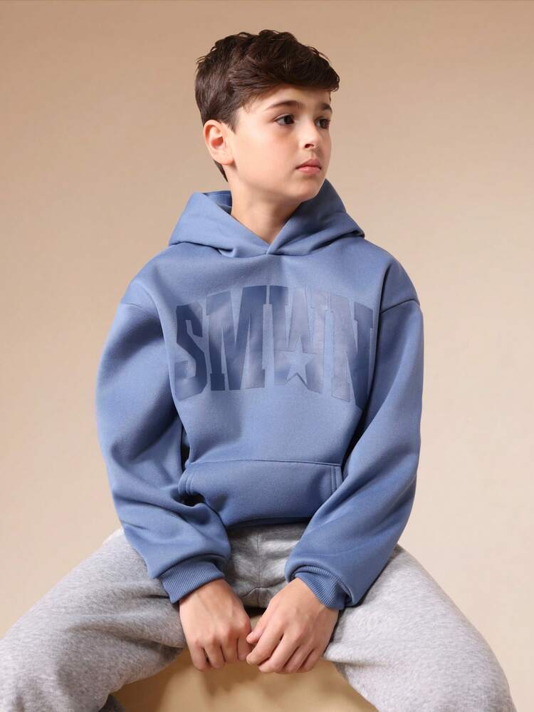 Boys Star Graphic Pullover Hoodie