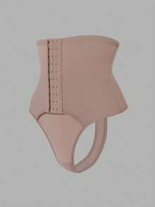 SHEIN Women's Shapewear Bodysuits High Waisted Tummy Control Panties Thong Shaping Shorts - Apricot - View 4