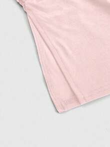 ROMWE Grunge Punk Hauts femme multicolores à ourlet fendu noir et blanc