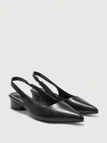 CUCCOO BIZCHIC 女士时尚百搭尖头高跟鞋 - 黑色 - 查看 8