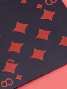 豪华扑克牌 - 防水 - 魔术和派对娱乐的理想之选，PVC材质更适合派对使用，创意玩具，卡牌和扑克系列，德州扑克 - 黑紅 - 查看 5