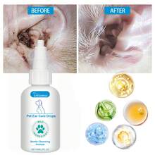 1Pc/2pcs 60ml Pet Ear Care Drops Dogs And Cats Ear Cleaning Ear Wax Deodorizing Ear Cleansing Ear Oil Treatment Drops - Multicolor - View 3