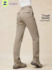 OutZeal 女士防水弹力轻便多口袋修身户外裤，适合露营、徒步和秋季穿着