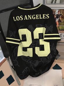 Manfinity Campus Court Men's Fashionable Printed T-Shirt - Multicolor - View 2