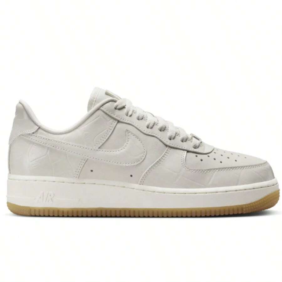 Nike Air Force 1 Women's Casual Athletic Shoes Lightweight Snug Fit Padded Commuting Gym Travel Brown DZ2708-001 - 幻影/帆白/淺棕色/幻影 - 查看 1