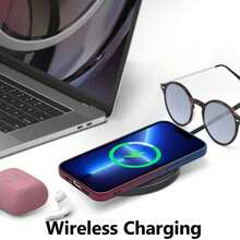 适用于 17 Pro Max、17 Pro、17 Air 的时尚渐变硅胶多色磨砂磁吸手机壳，也适用于 17、16、15、14、13、12、11 Pro Max Plus、16E 的保护套 - 藍紅色 - 查看 3