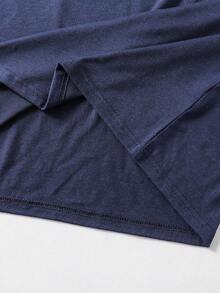 Teen Boy Polo Shirt With Collar, Button, Half Placket, Knight Print, Casual & Versatile Short Sleeve