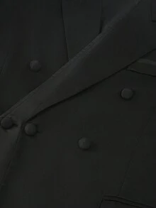 Manfinity Bizformal 男士黑色二合一撞色立领纽扣商务西装套装 男士燕尾服套装 男士两件套西装 男士双排扣西装 男士黑色西装套装 男士教堂服装 万圣节 冬季 黑色 复古 男童 老钱 节日 婚礼 宾客 男士舞会 万圣节 冬季 复古 男童 老钱 节日 婚礼 宾客 男士舞会 男士两件套西装 万圣节 冬季 黑色 复古 男童 老钱 节日 婚礼 宾客 男士舞会 - 黑色 - 查看 6