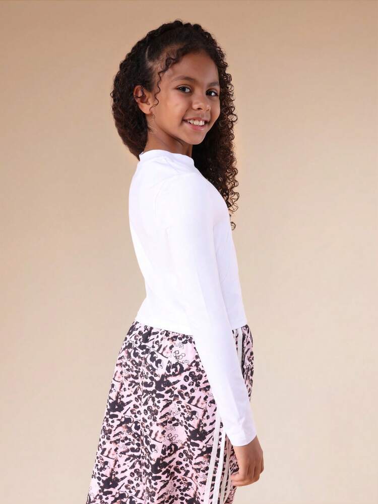 Script Long Sleeve Crew Neck Tee