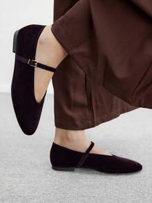 CUCCOO BIZCHIC Women's Casual Versatile Commute Simple Flats For Christmas - Coffee Brown - View 4