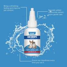 1Pc 60ml Pet Ear Drops - Suitable For Cats And Dogs, Daily Care For Pet Ear Cleaning And Odor Removal