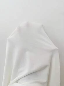 CovetEZ Plus Solid Scoop Neck Tee - White - View 6