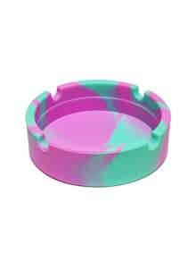 1pc Luminous Household Ashtray, Back To School Supplies - Pink - View 4