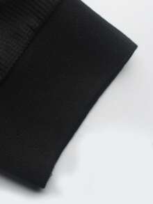 Manfinity Homme 男士休闲百搭黑色 Polo 衫和裤子套装 - 黑色 - 查看 4