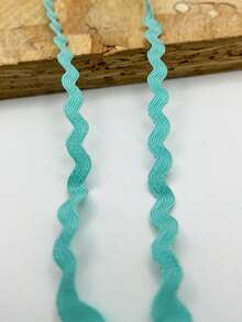 1条多色涤纶锯齿形丝带 DIY手工材料 礼品包装 蝴蝶结制作 婚礼 圣诞节 节日派对装饰材料