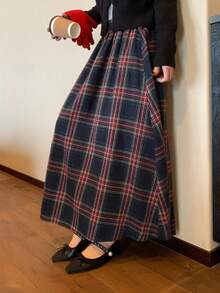 DAZY Gonna ampia a-line da donna, casual, alla moda, adatta per inverno, primavera, estate