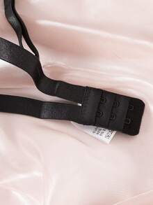 Floral Lace Bra & Panty Lingerie Set - Black - View 2