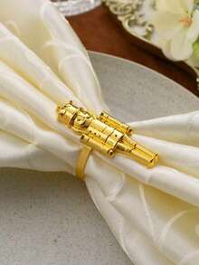 2Pcs/4Pcs/6Pcs/12Pcs Zinc Alloy Nutcracker Napkin Rings Are Suitable For Holidays, Everyday Use, Weddings, Parties, And Family Gatherings. - Multicolor - View 4