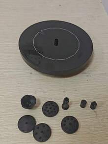 1个太阳能鸟浴喷泉水泵，适用于户外庭院、花园、小型池塘和景观装饰，母亲节、生日礼物、婚礼装饰、户外装饰、花园装饰、家居装饰 - 彩色 - 查看 9