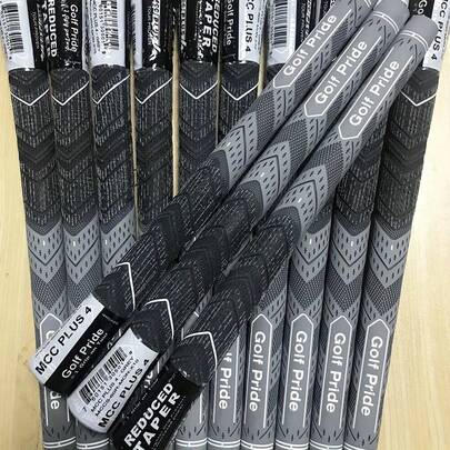 13 pezzi Impugnature da golf MCC, accessori da golf di misura standard media, colori grigio, blu e rosso, durezza 60R