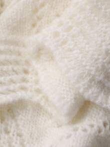 DAZY 女式韩版常规领休闲长袖毛衣和裙子两件套秋冬 - 米色 - 查看 4