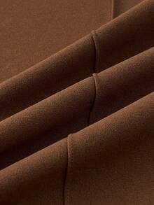 GlowEve Women's Casual Long Sleeve Top And Pants Two Pieces Set - Coffee Brown - View 4