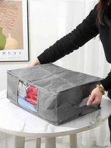 Large Storage Bags/Boxes, Foldable Closet Organizer With Handle, Thick Fabric, Suitable For Clothes, Blankets, Comforters, Sheets, Pillows, And Toys , Duvet, Mothproof Space Saver; Decorations Decor Festival Decor Room Decor Home Decor Decor Bedroom Decor