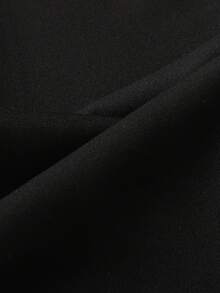 Ontre بناطيل فضفاضة كاجوال للبنات المراهقات مزينة بالراين على الخصر الأسود - الأسود - مشاهدة 6