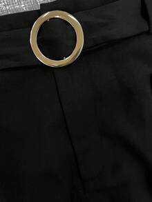 GlowEve CURVE Bộ đồ hai mảnh đen trắng dài tay dành cho nữ gồm áo khoác cardigan trắng thắt nơ và quần dài đen. - Đen và trắng - Xem 3