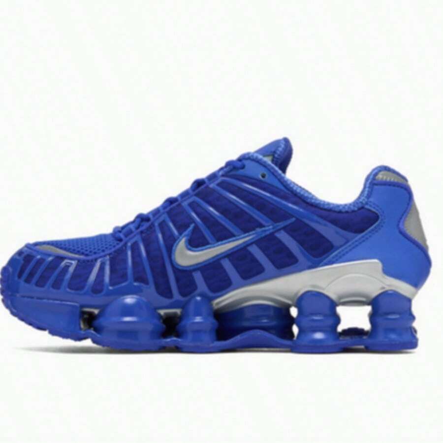 Nike Shox TL Unisex Sneakers Hyper Royal/Metallic AV3595 - Royal, Silver & Black - View 1