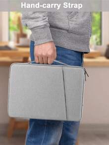 Tablet Sleeve Case / IPad Carrying Case Compatible With IPad , Kindle , Compatible With Samsung Galaxy And Android Tablets , Waterproof With Handle And Front Pocket(Light Grey) - Light Grey - View 6