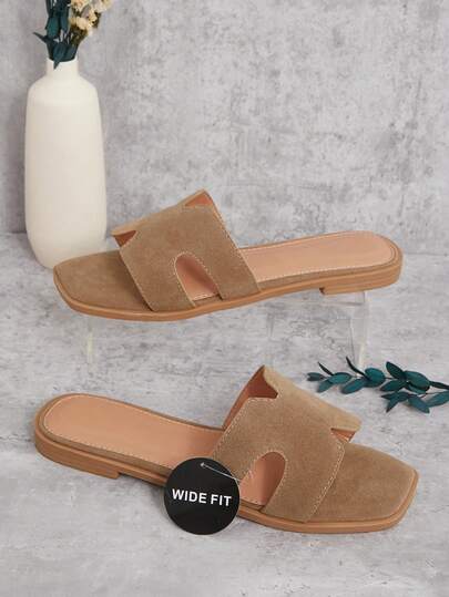 SHUZIA Women Wide Fit Flat Sandals, Open Toe, Fashion, Beach, Non-Slip, Slip-On, Stylish Flat Sandals Summer Shoes Spring Shoes Spring Break Easter Mother's Day Present For Christmas Valentine's Day