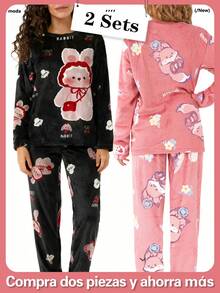 Women Pajama Sets - 5007Negro+rojo - View 1