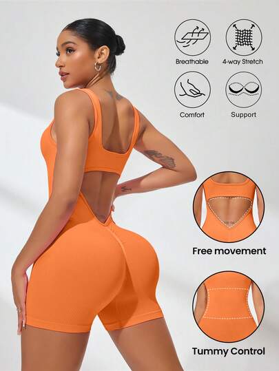Slayform Mono de fitness para mujer, body de yoga ajustado y con estilo