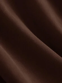 CosyJoli Áo sơ mi trơn màu thường ngày cỡ lớn dành cho nữ, Thu/Đông - Cà phê nâu - Xem 9