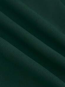 Sparklyn 优雅梭织长袖翻领衬衫 + 休闲梭织无袖中长连衣裙，适合少女 - 墨綠色 - 查看 6